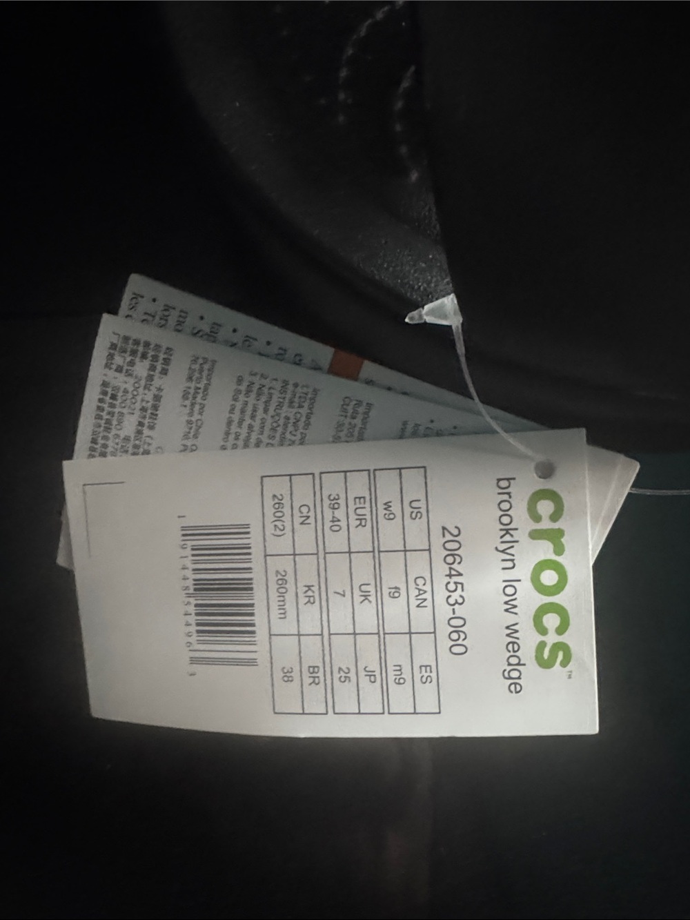 CROCS Women's Black Strap Sandals - Picture 2 of 3